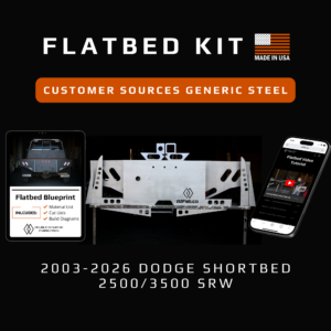 Flatbed Kit: 2003-2026 Dodge 2500/3500 Shortbed SRW