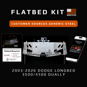 Flatbed Kit: 2003-2026 Dodge 3500 Longbed Dually