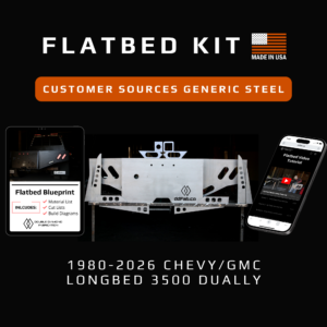 Flatbed Kit: 1980-2026 Chevy/GMC 3500/4500 Longbed Dually