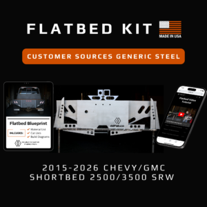 Flatbed Kit: 2015-2026 Chevy/GMC 2500/3500 Shortbed SRW