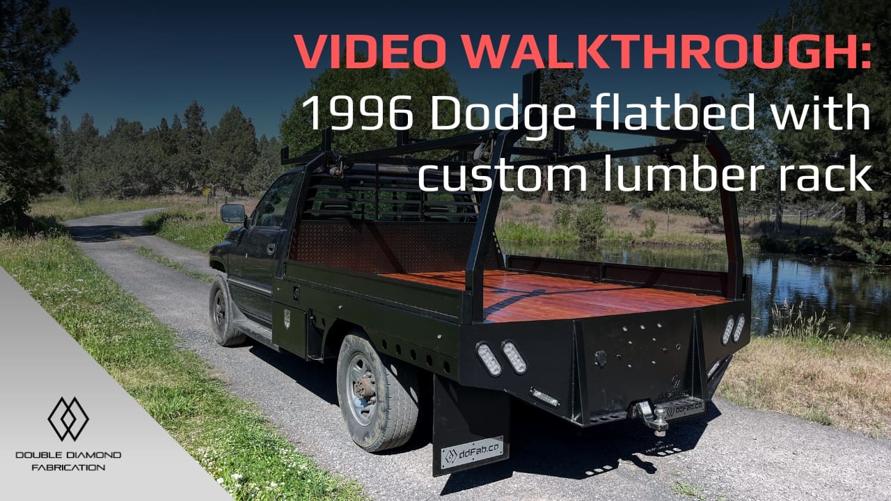 Tour: 1996 Dodge flatbed w/ custom lumber rack