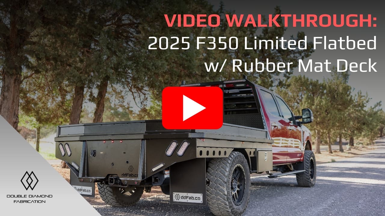 Tour: 2025 F350 w/ Rubber Mat Deck