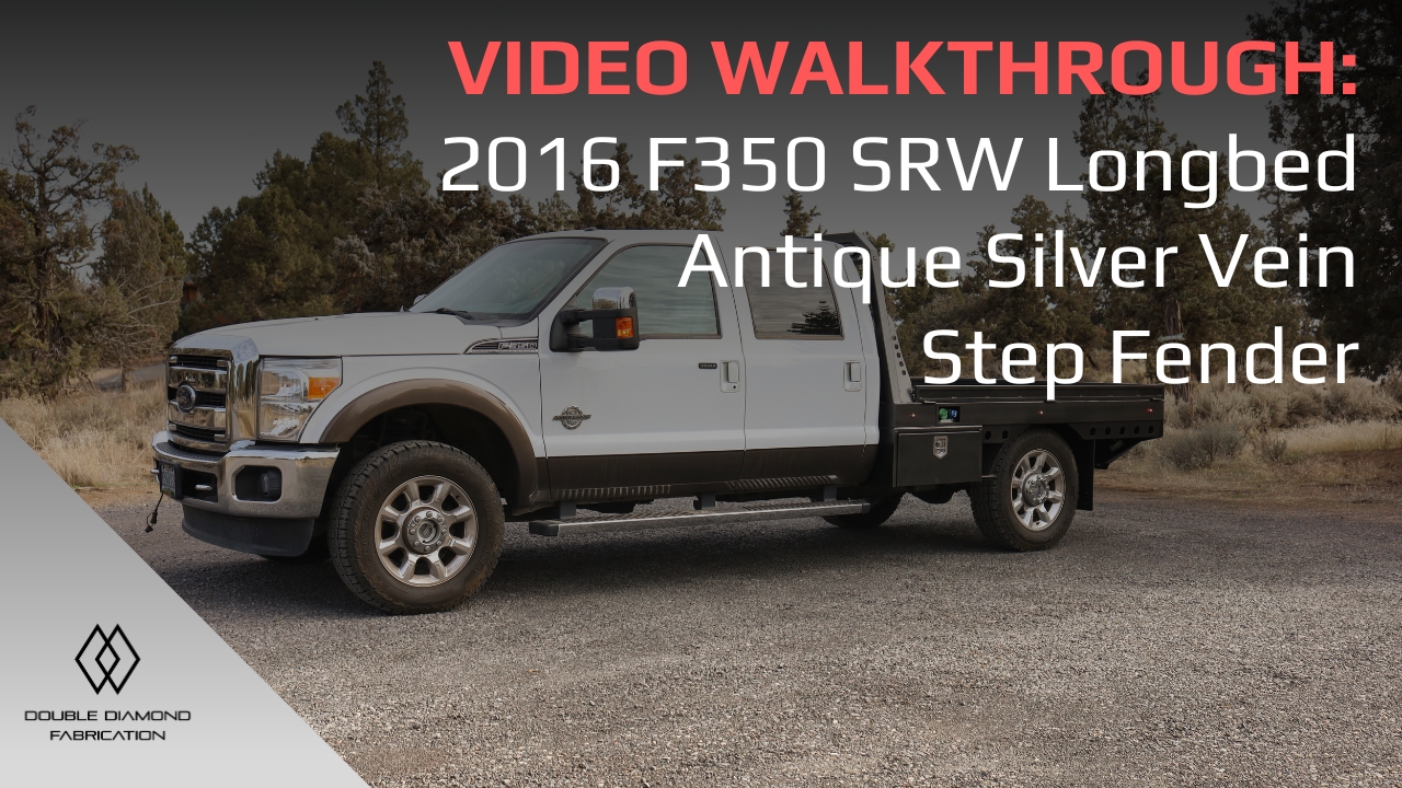 Tour: 2016 F350 SRW Longbed Antique Silver Vein Step Fender