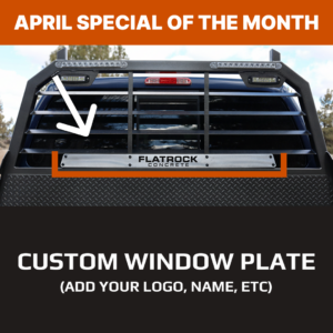 April Special: Custom Window Plate