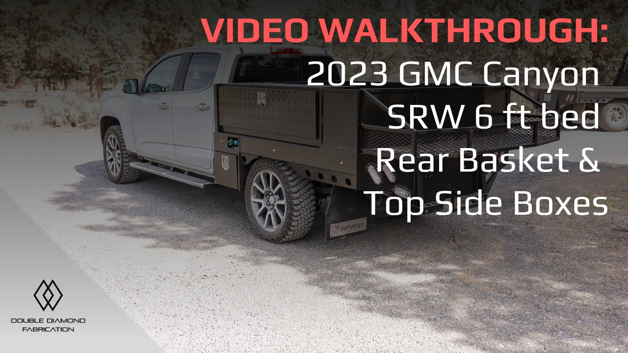 Tour: 2023 GMC Canyon SRW 6 ft bed - Rear Basket & Top Side Boxes