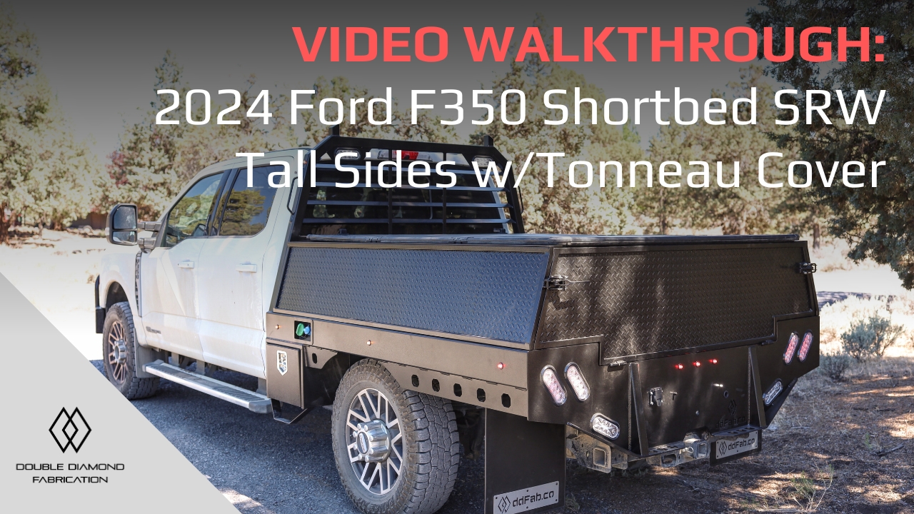Tour: 2024 Ford F350 Shortbed SRW, Tall Sides w:Tonneau Cover