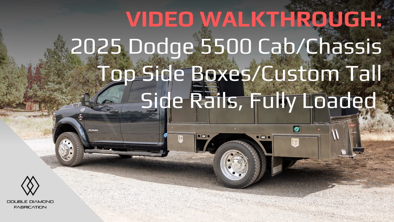 Tour: 2025 Dodge 5500 Cab/Chassis - Top Side Boxes/Custom Tall Side Rails, Fully Loaded