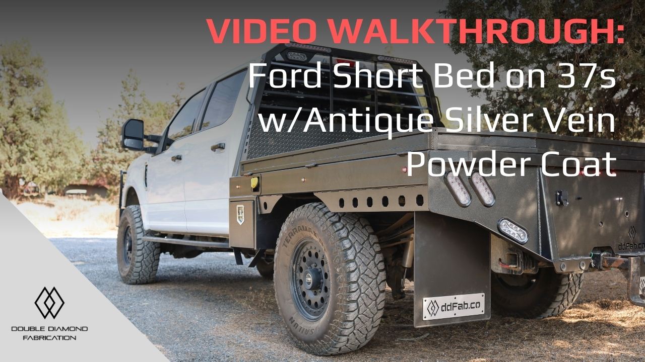Tour: Ford short bed on 37s w:antique silver vein powder coat